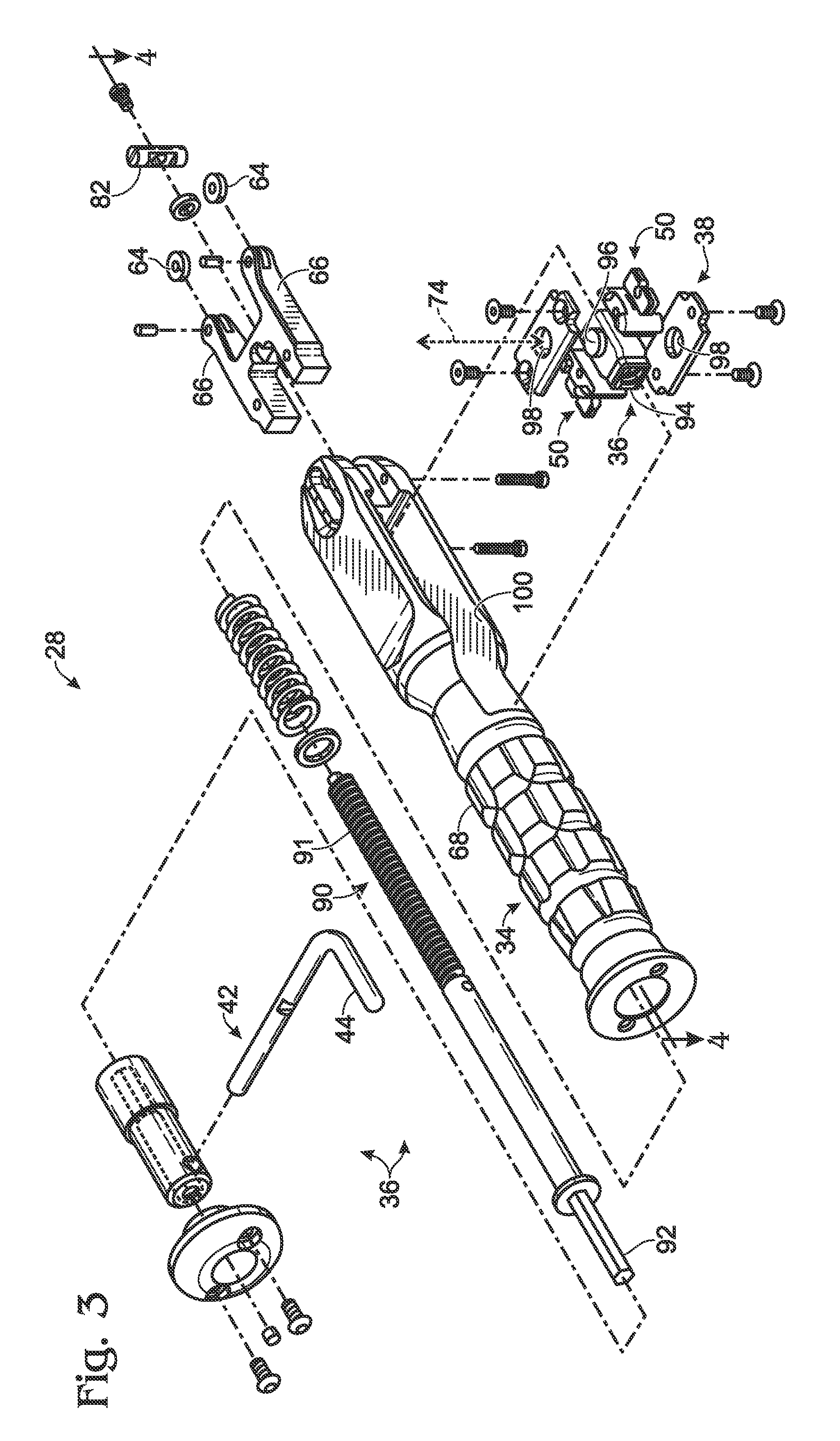 System for tensioning a surgical wire