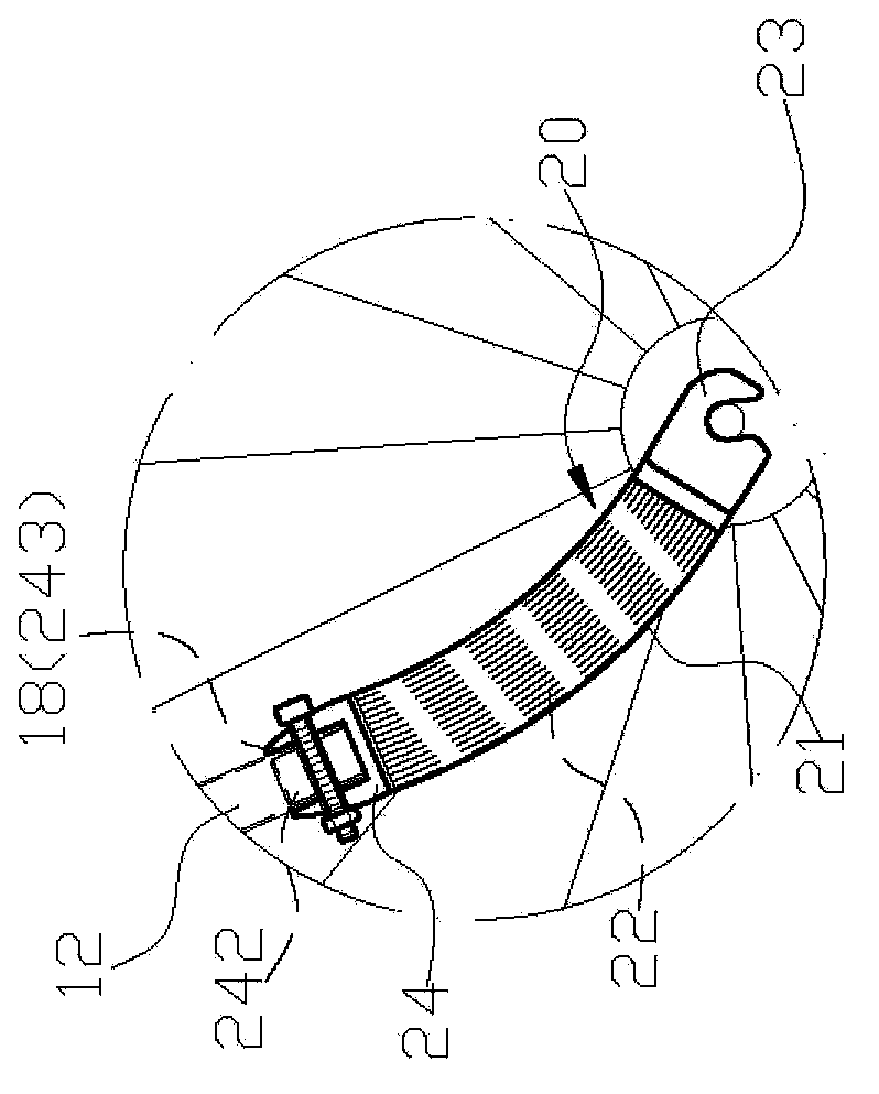 Buffering shock absorber of bicycle