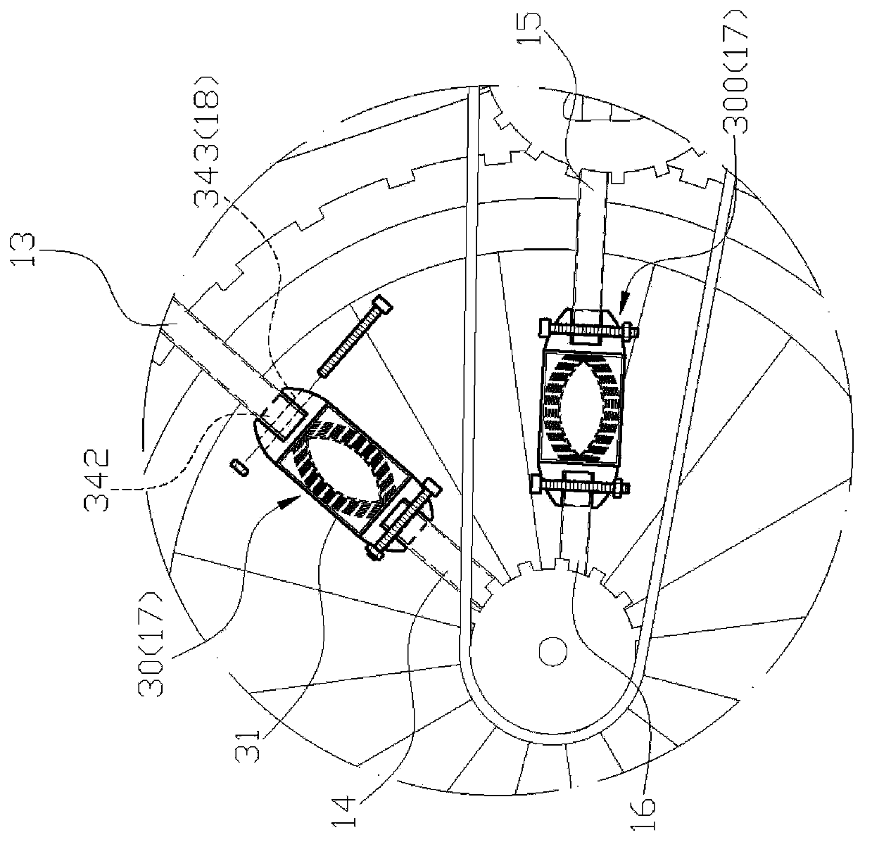 Buffering shock absorber of bicycle