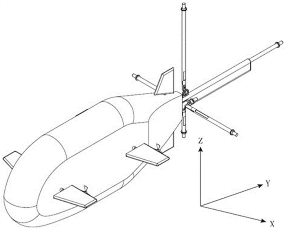 Submarine electric field detection device applied to underwater robot and method for detecting polymetallic sulfide