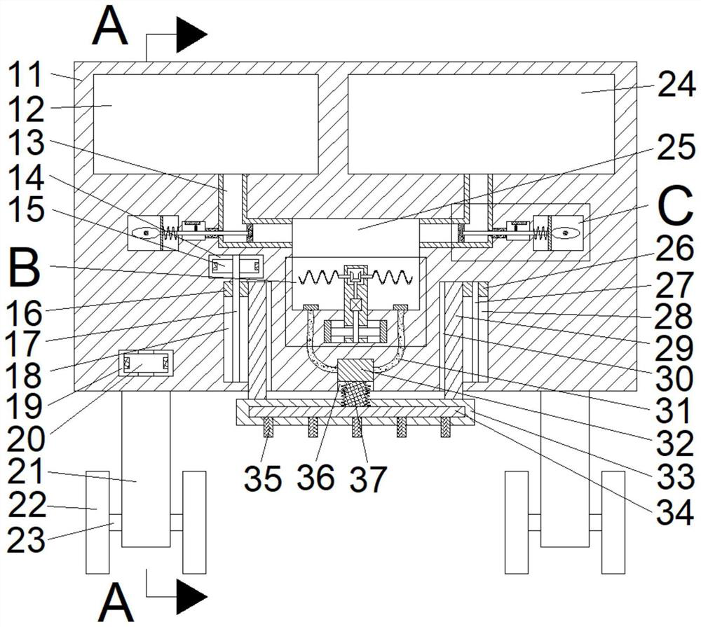 Full-automatic agricultural pesticide spraying trolley