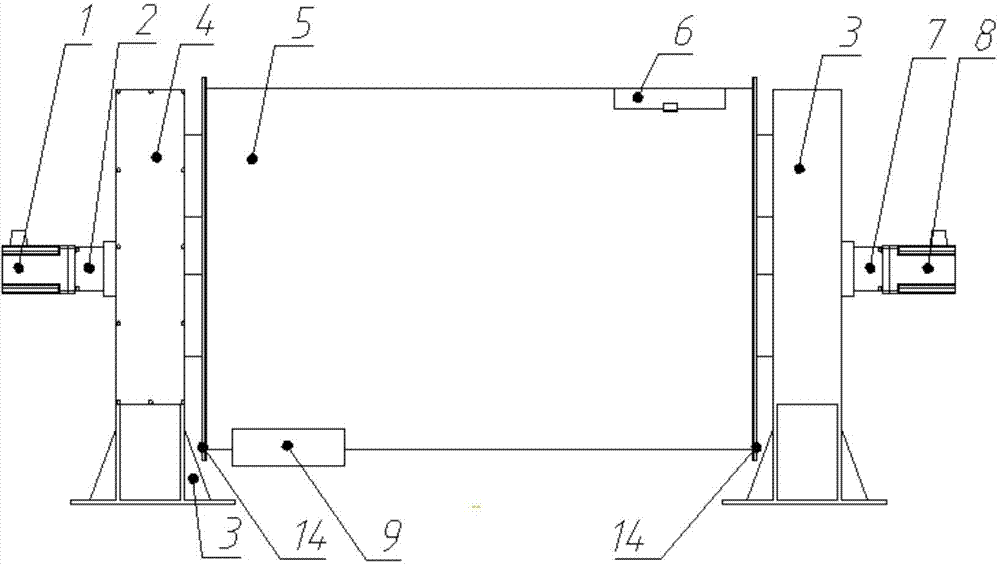 AC servo driven stirring-vibrating composite nanometer powder preparation ball mill