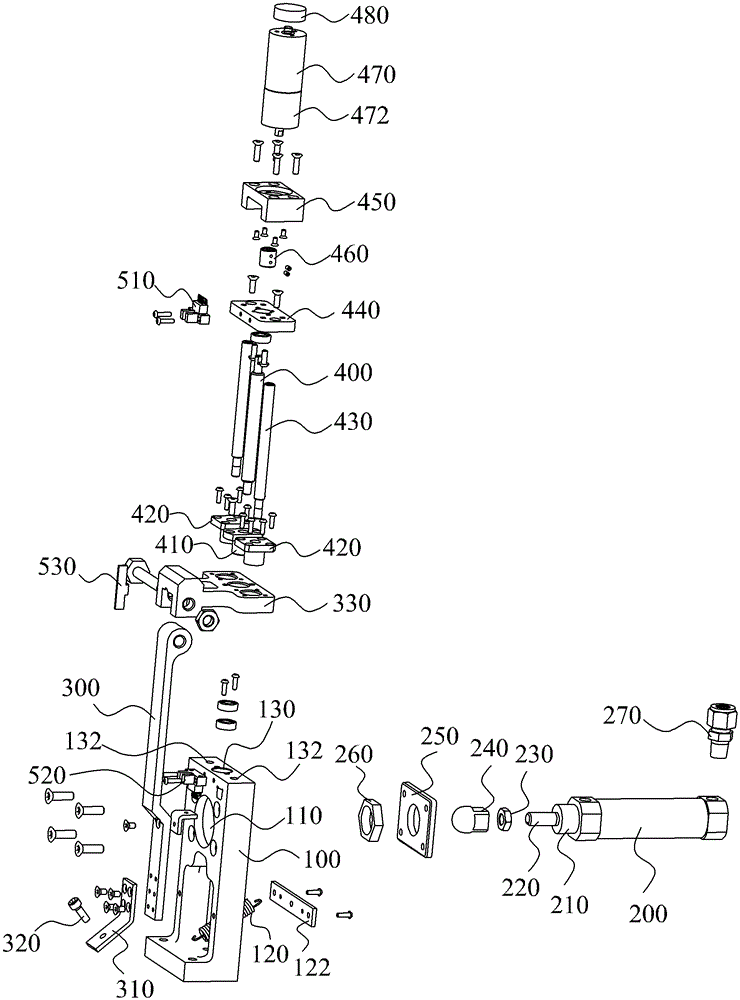 Hitting device, ball hitting mechanism and kicking robot using same