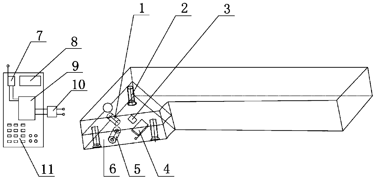 Replaceable anti-collision intelligent device for numerical control outer circle turning tool