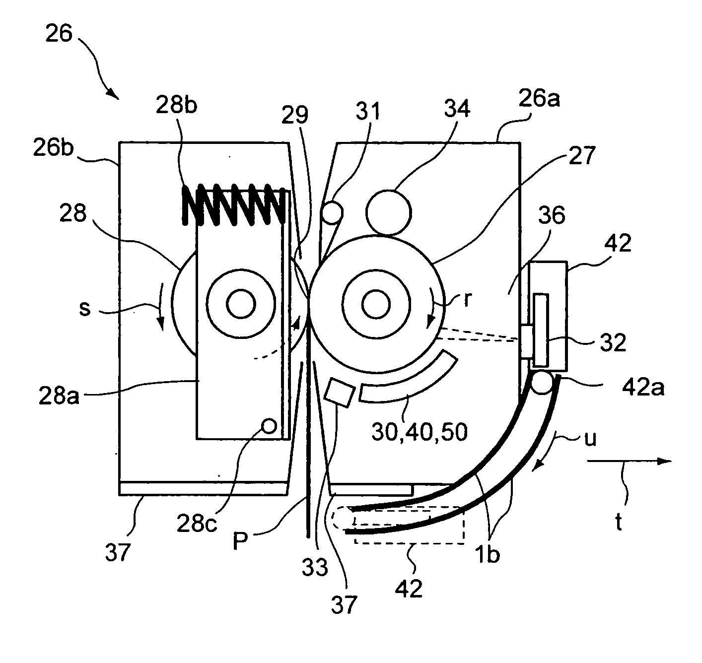 Fixing device of image forming apparatus and image forming apparatus