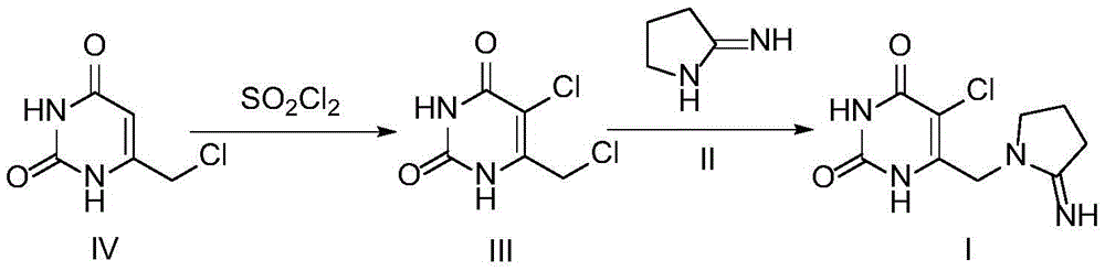 Preparation method of tipiracil intermediate