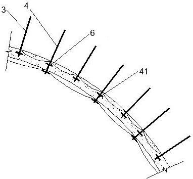 Method of tunnel rockburst protection construction using steel rope flexible net