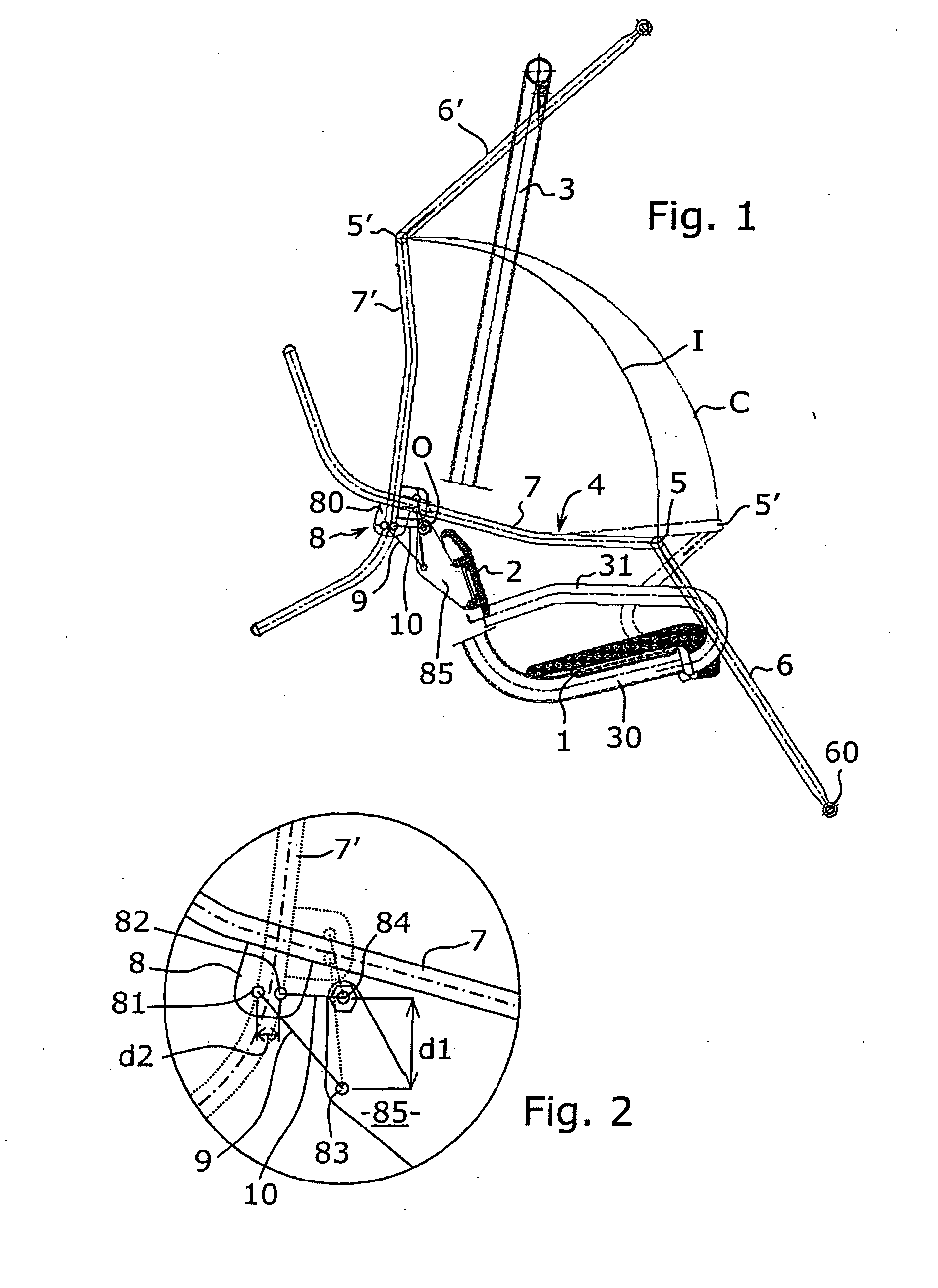 Seat for a chair lift installation