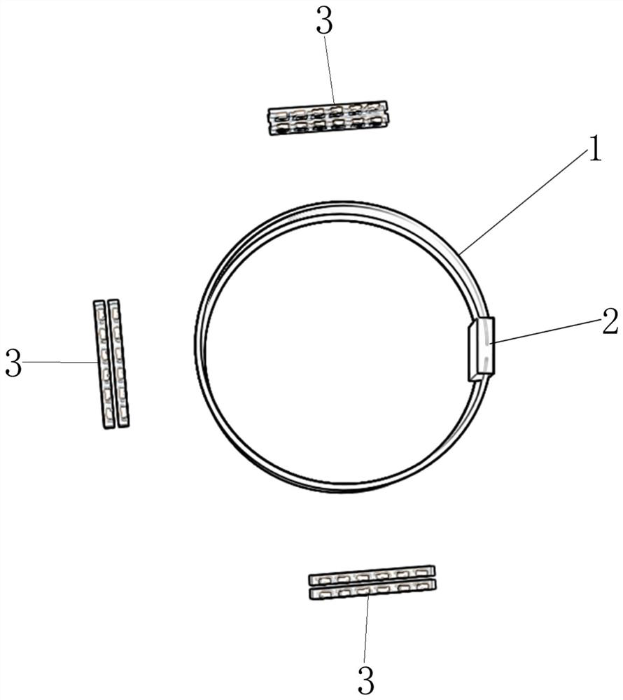 Tool waistband supporting indoor and outdoor positioning and hazardous gas monitoring and working process thereof