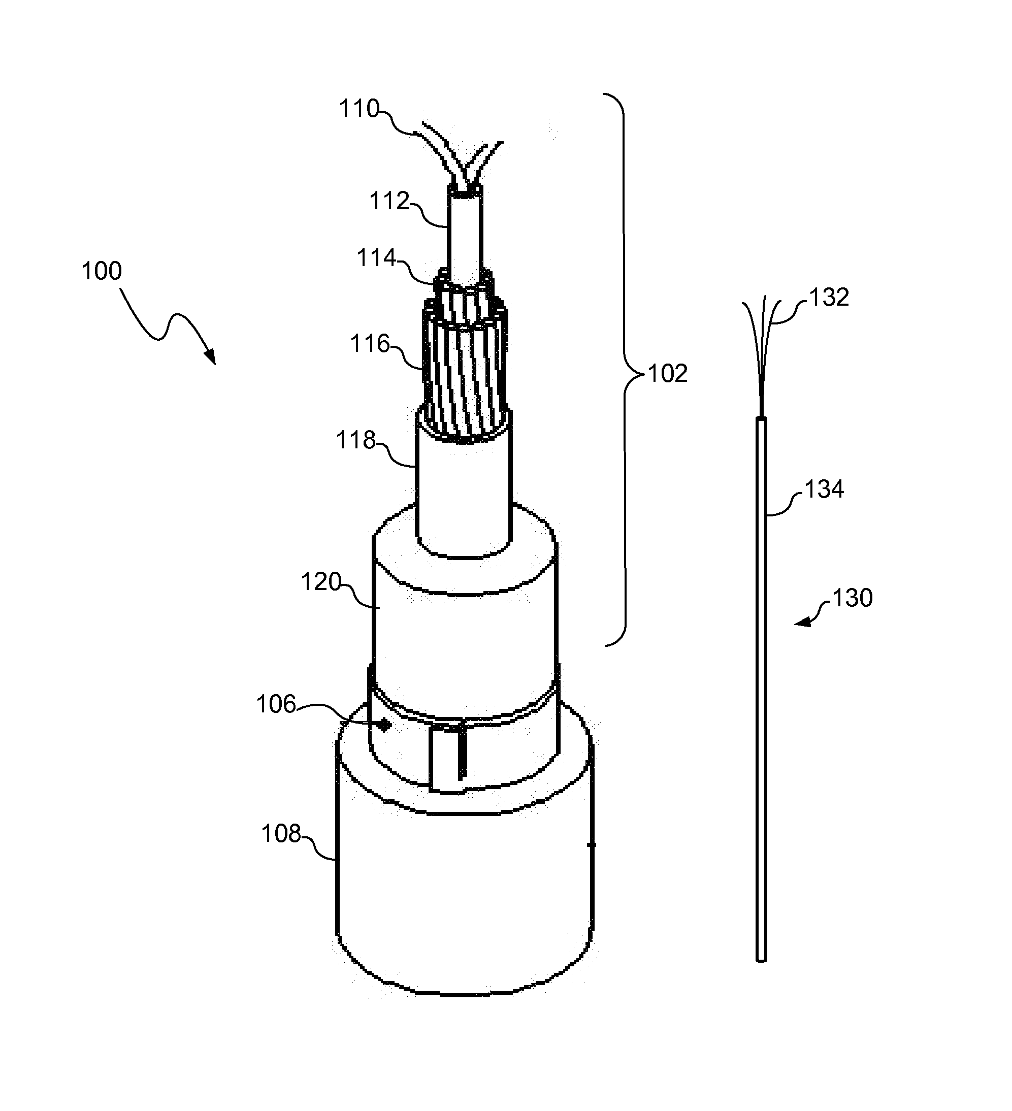 Optical cable shield layer connection