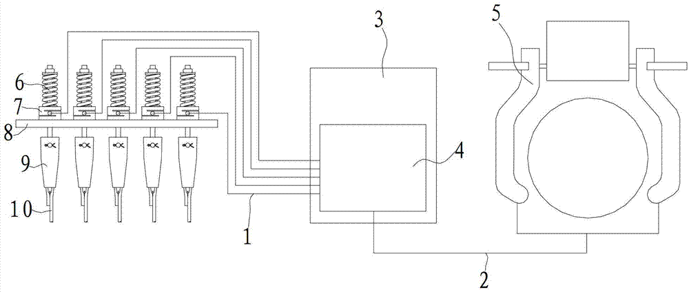 Device and method for detecting broken strands of hoisting steel wire rope