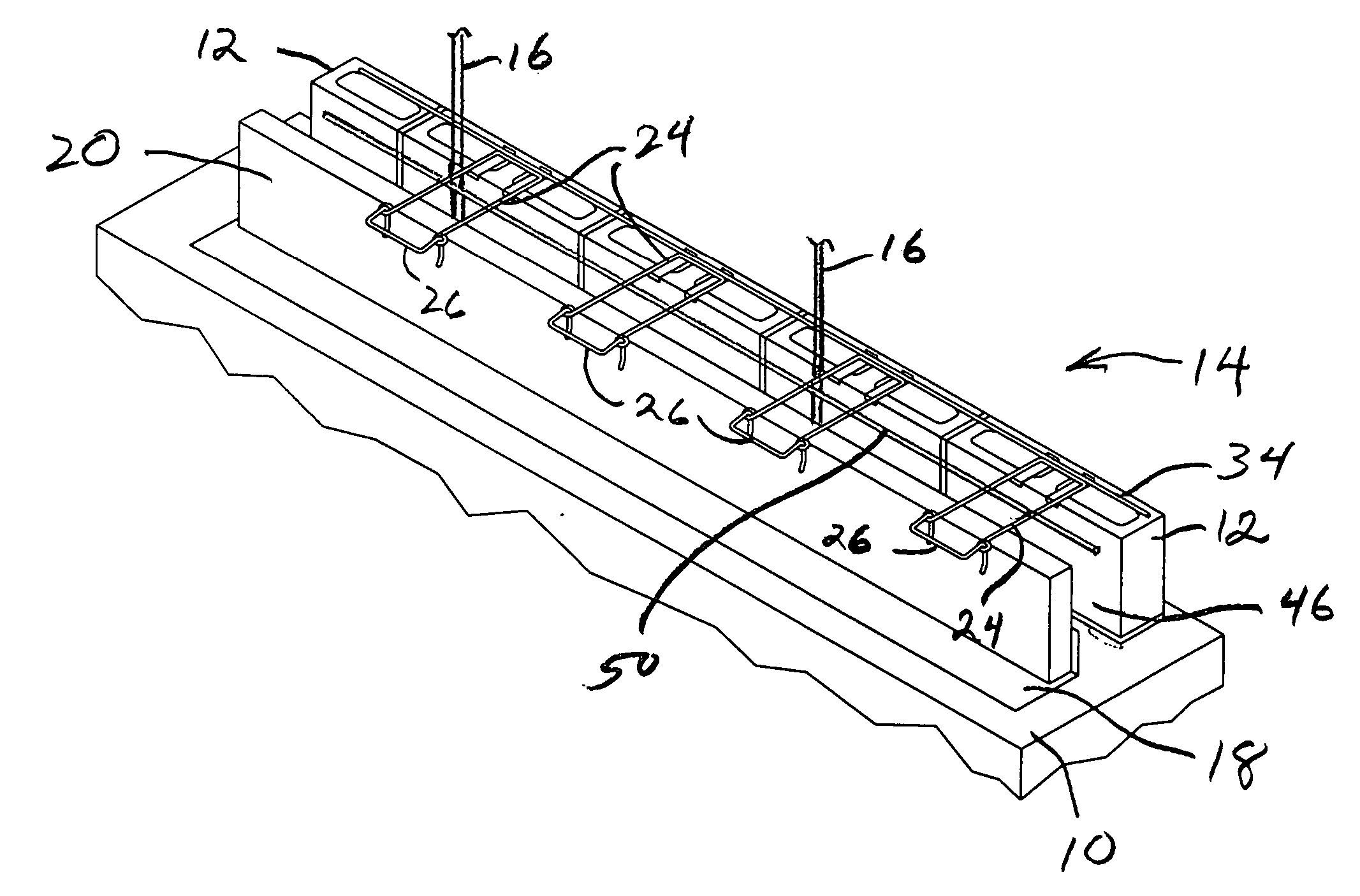 Masonry cavity wall construction and method of making same