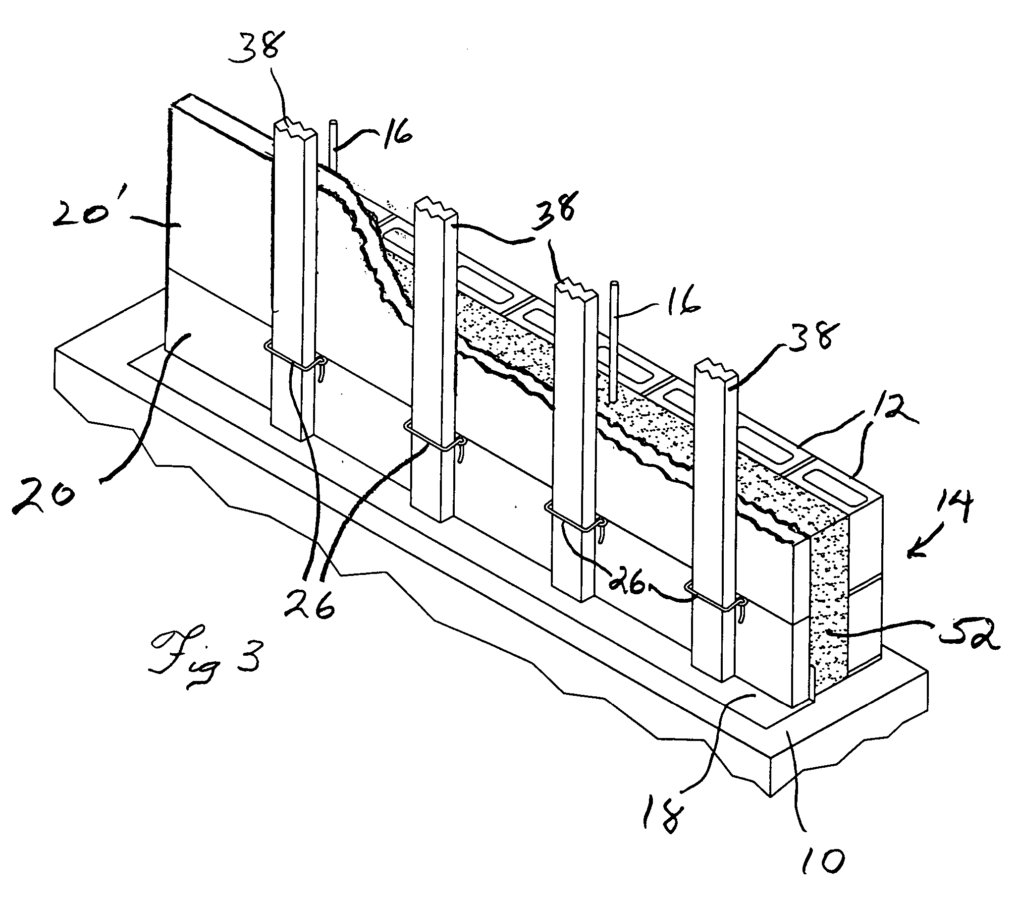 Masonry cavity wall construction and method of making same