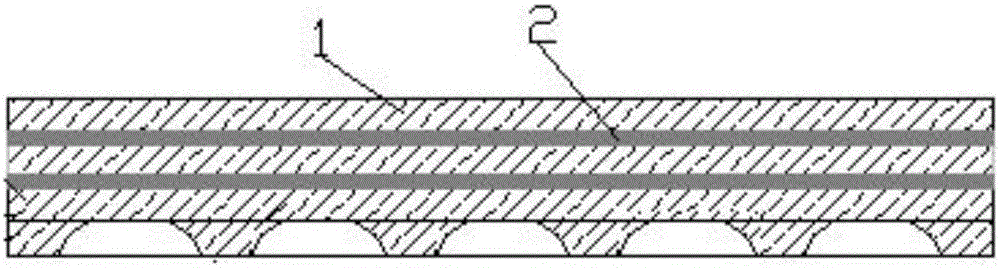 Integral stain-resisting coiled material floor