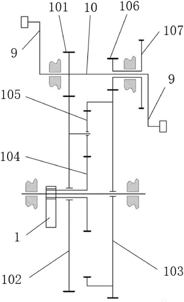 Torque sensing device used for moped transmission system and moped transmission system