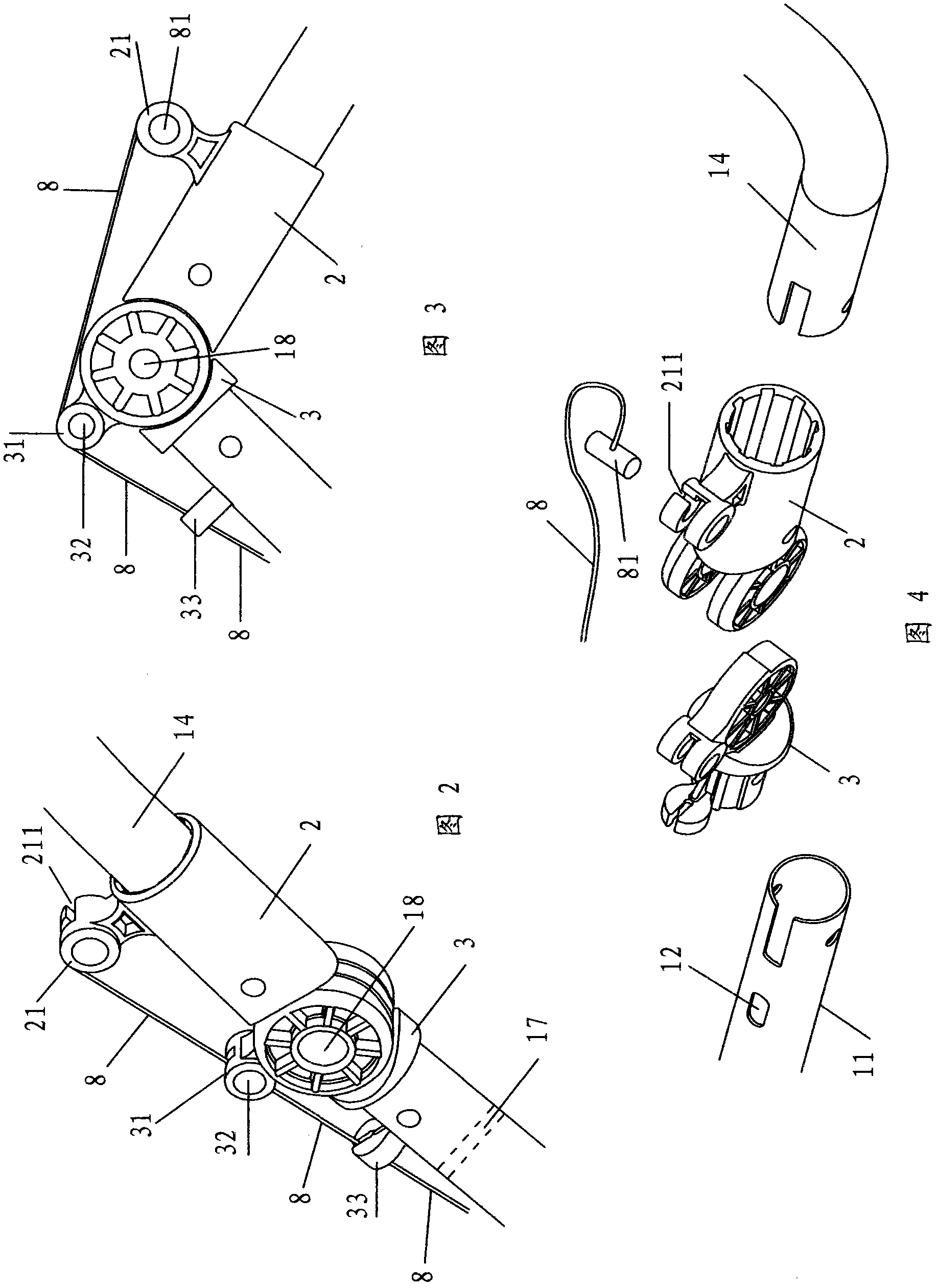 Automatic brake device for baby stroller