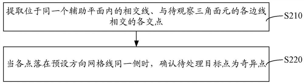 Singular point identification method and device