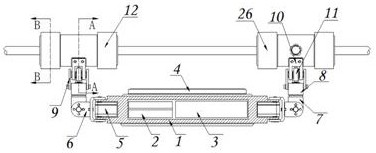 High-altitude cable intelligent inspection and repair device based on remote sensing control