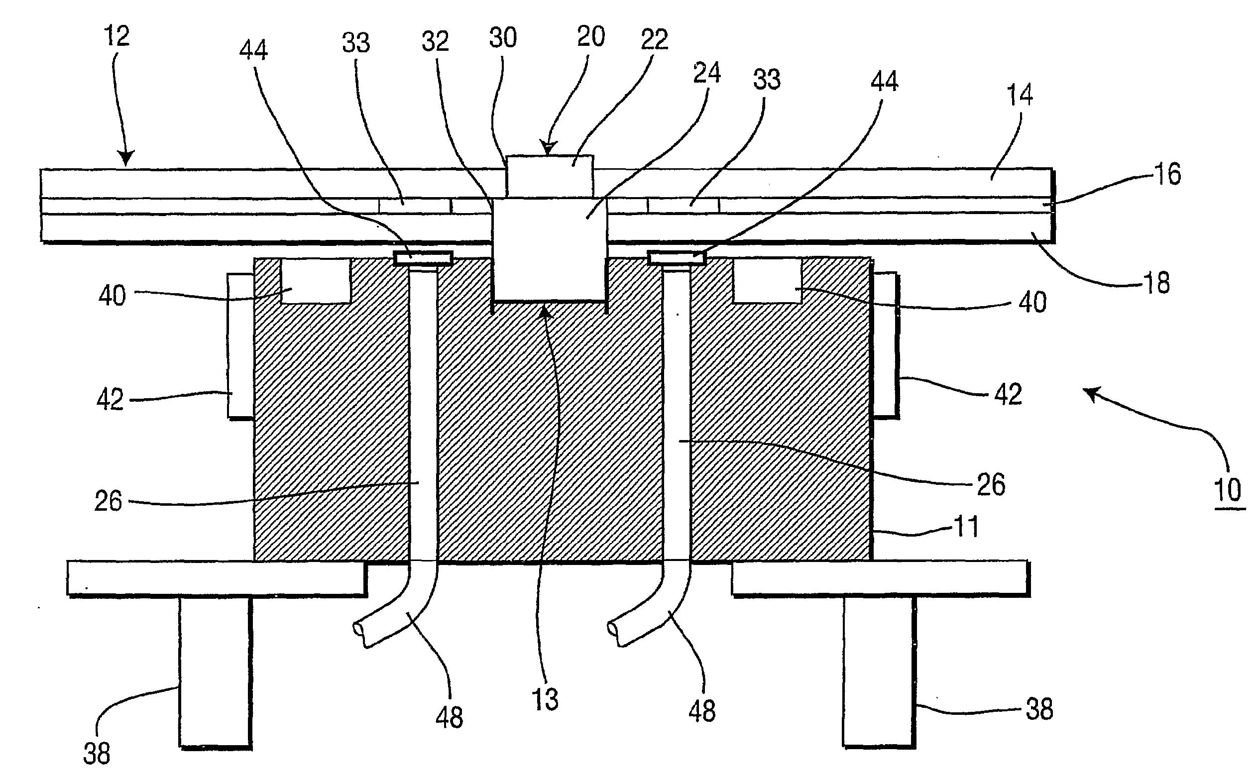 Apparatus and Method for Improving Center Hole Radial Runout Control in Optical Disk Manufacturing