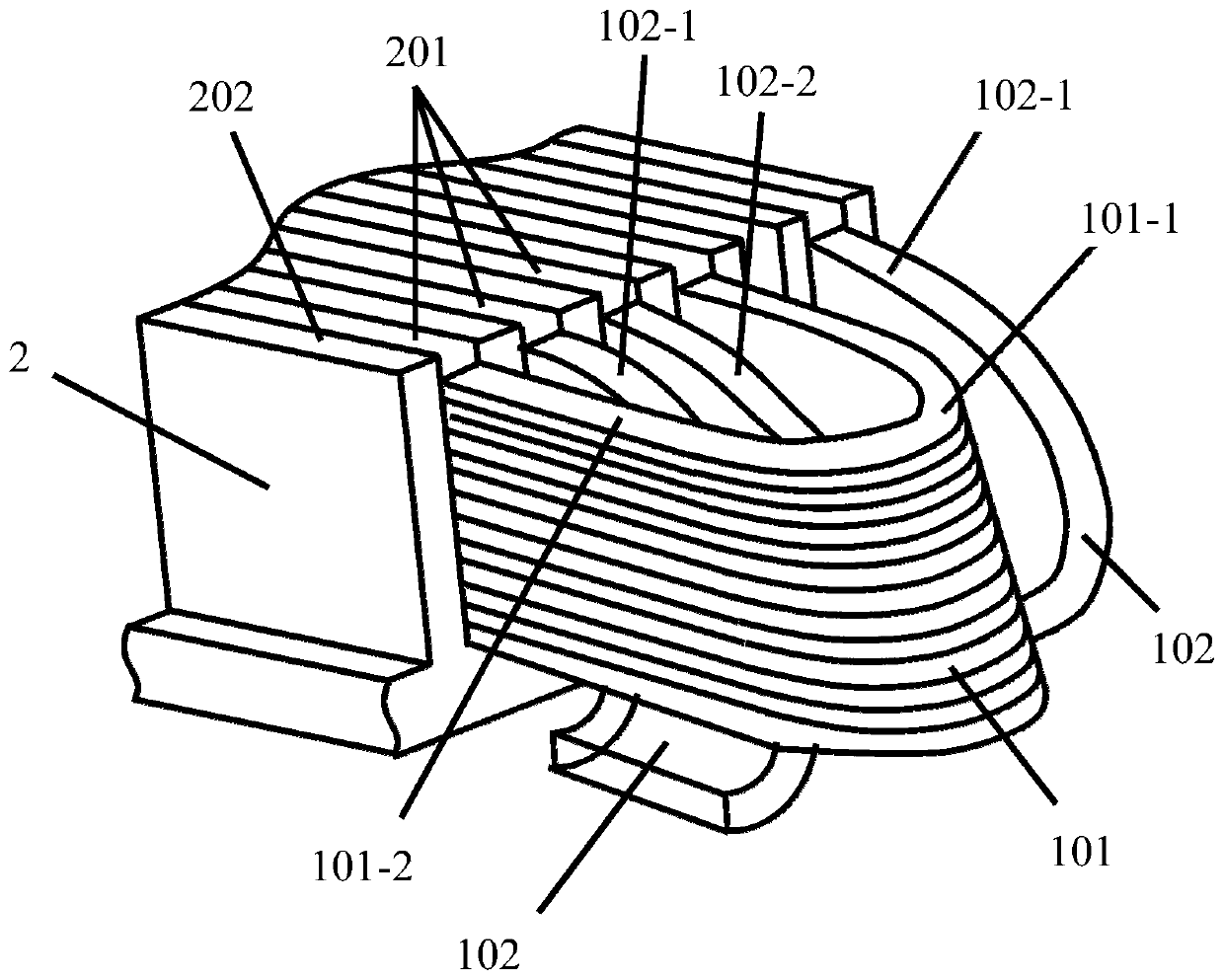 a motor winding