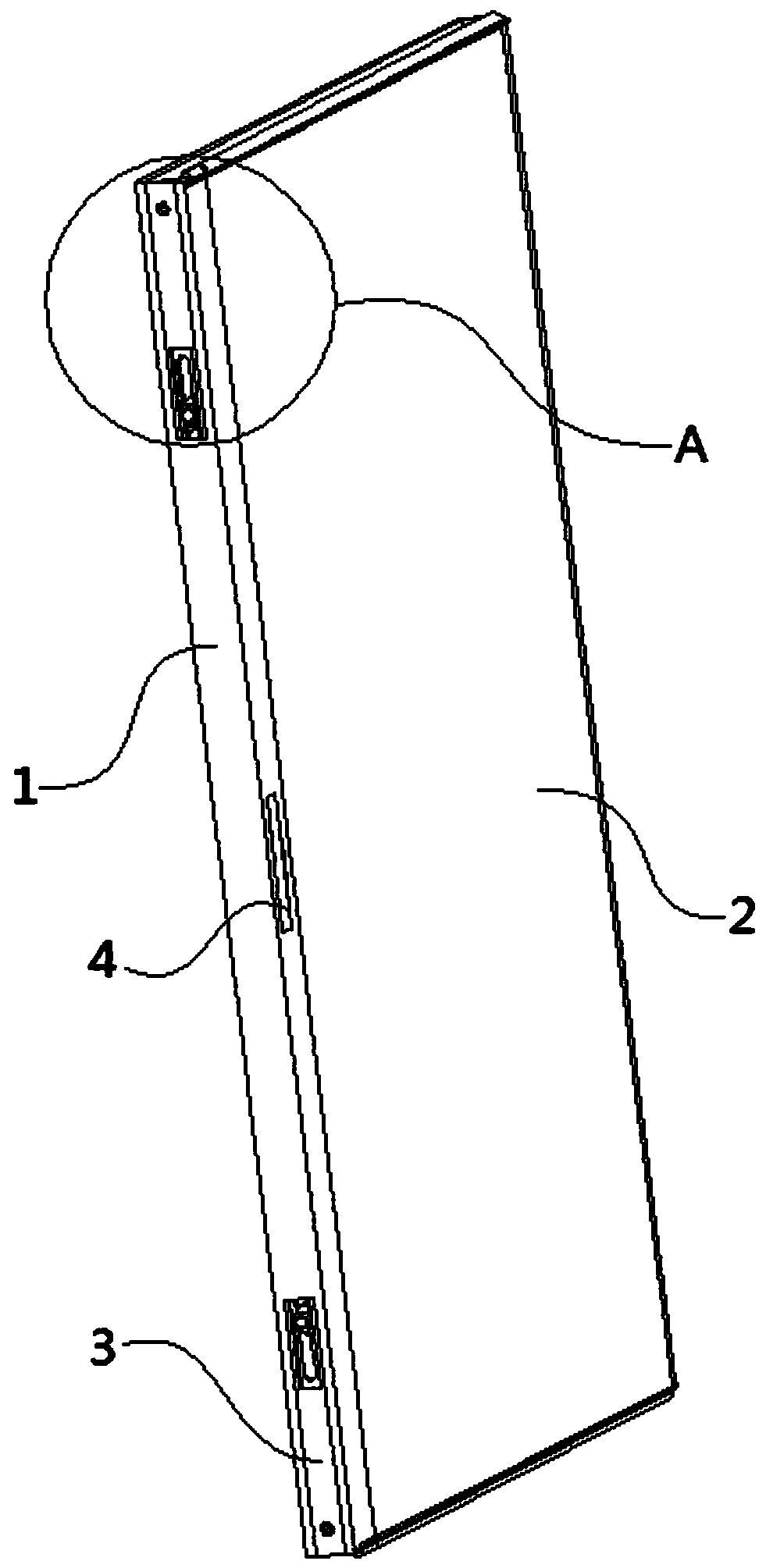 Solid wood door facilitating rapid clearing of adlets