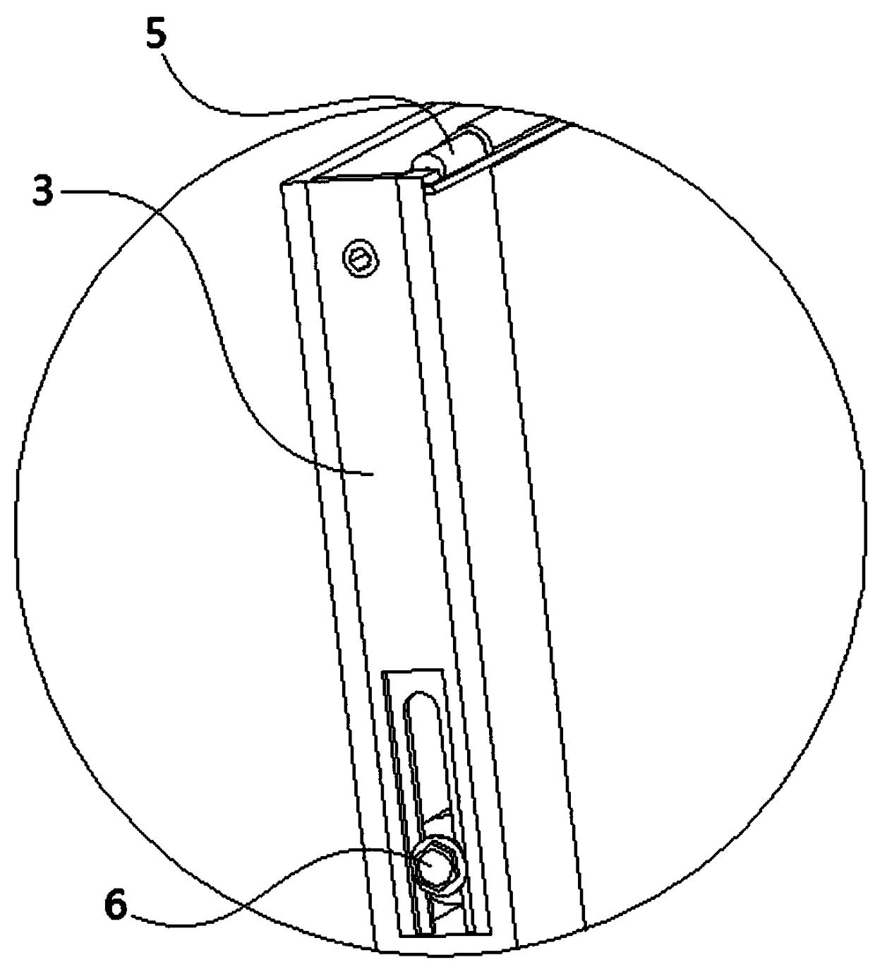 Solid wood door facilitating rapid clearing of adlets