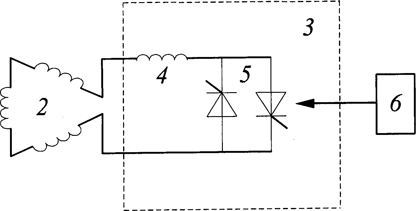 Controllable damp device of ferromagnetic resonance for electromagnetic voltage transformer for distribution network