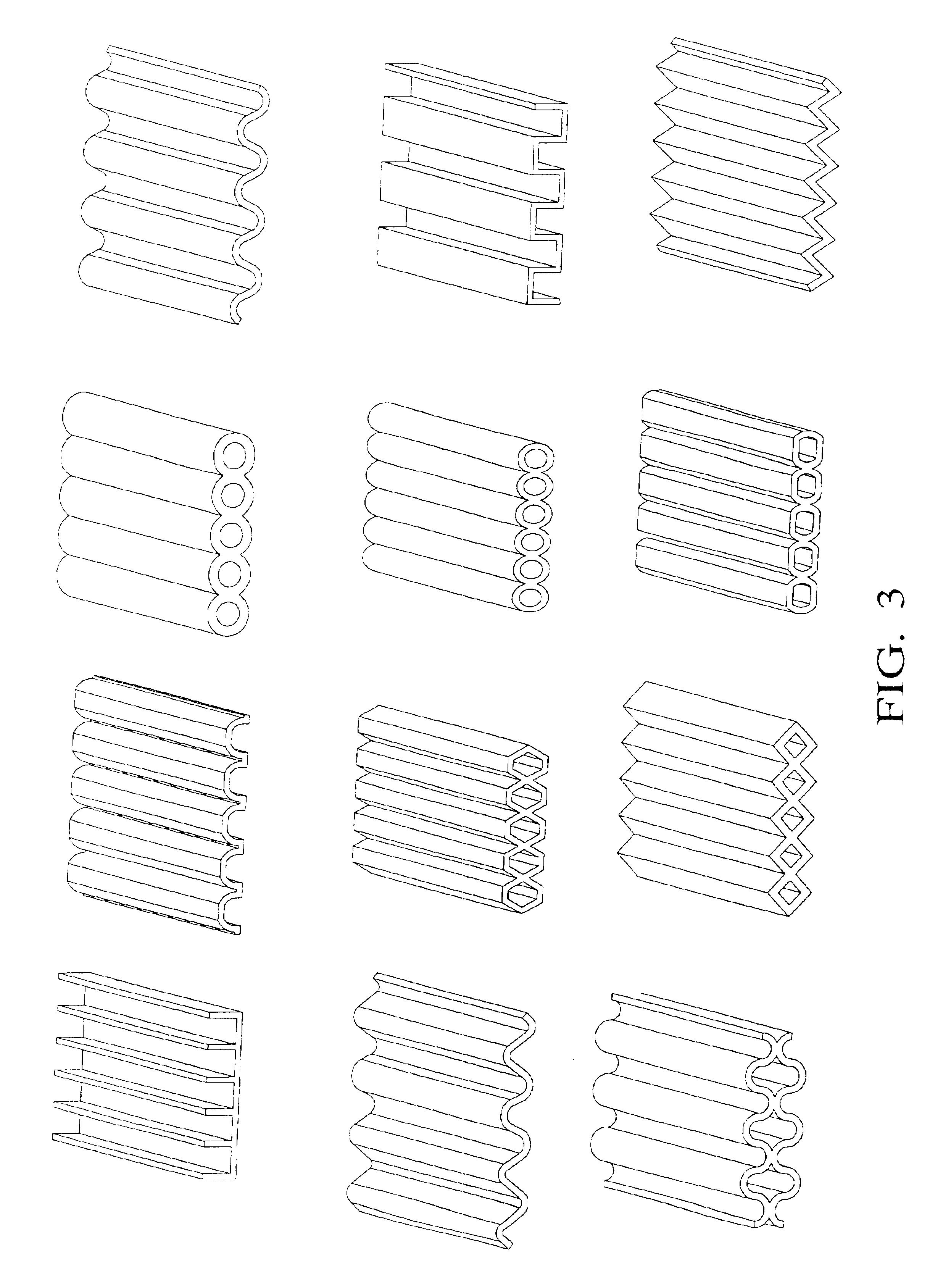 Modified contoured crushable structural members and methods for making the same