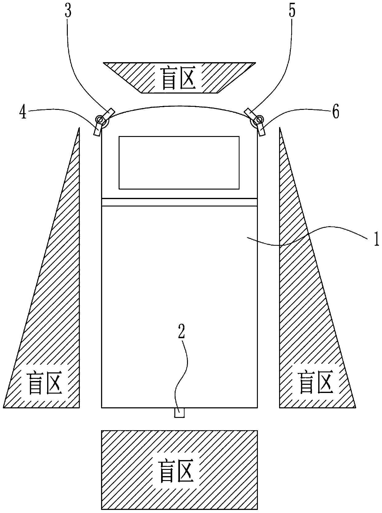 Vehicle-mounted image system without blind zone and display method thereof