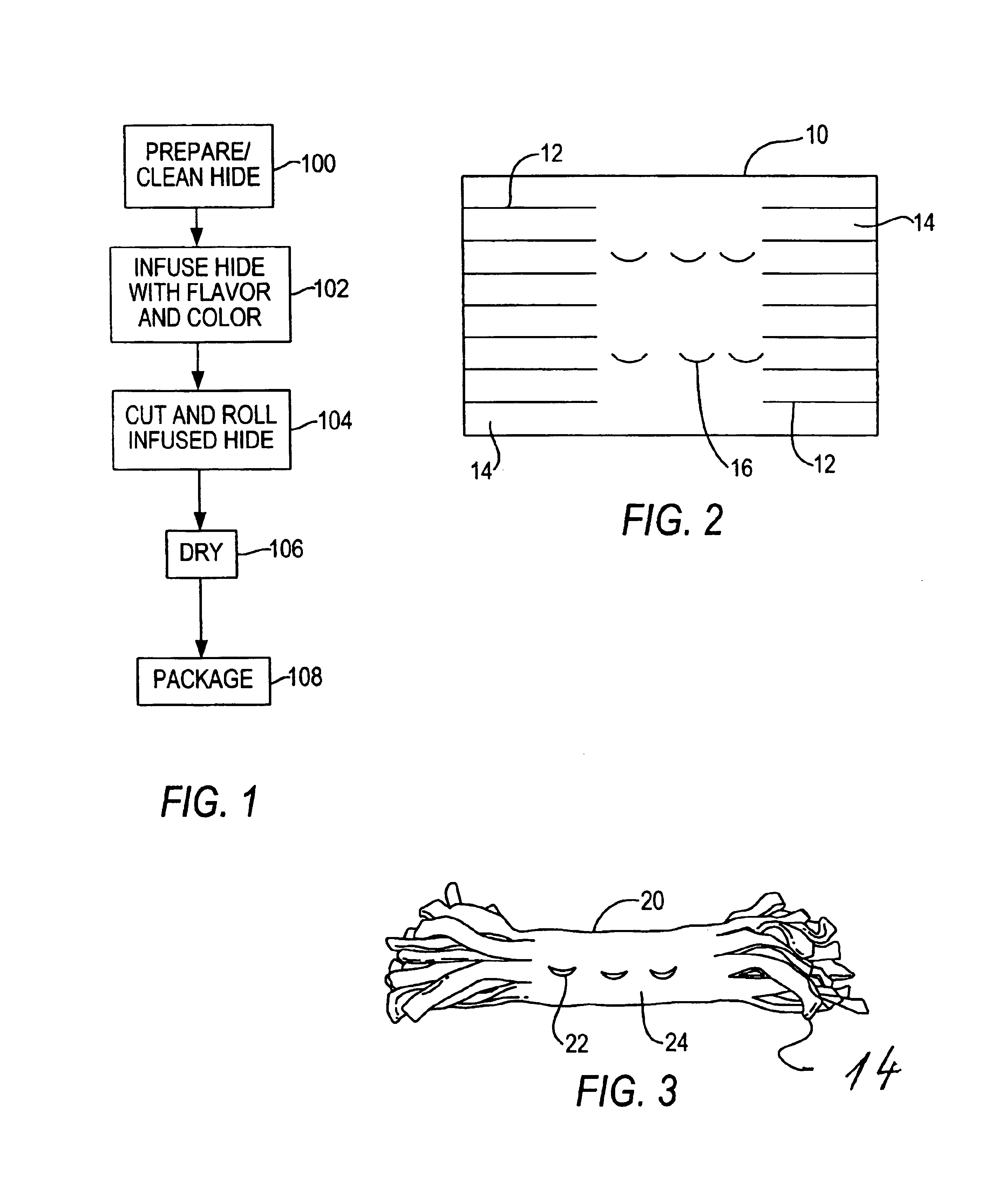 Dental chew roll and method of making the same