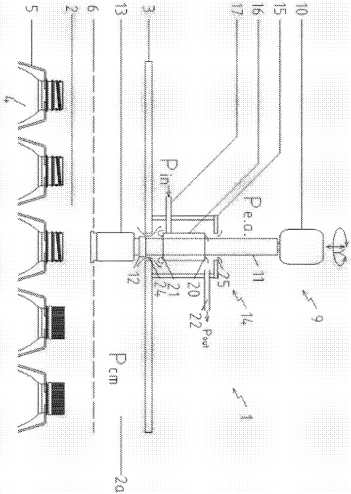 Device for the filling and/or closing of containers having a drive shaft decontamination box.