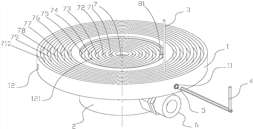 Flexible rapid adjustment type vacuum suction cup suitable for energetic material machining