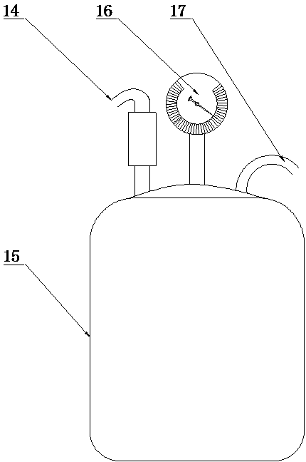 Label glue spraying device for beer labeling machine