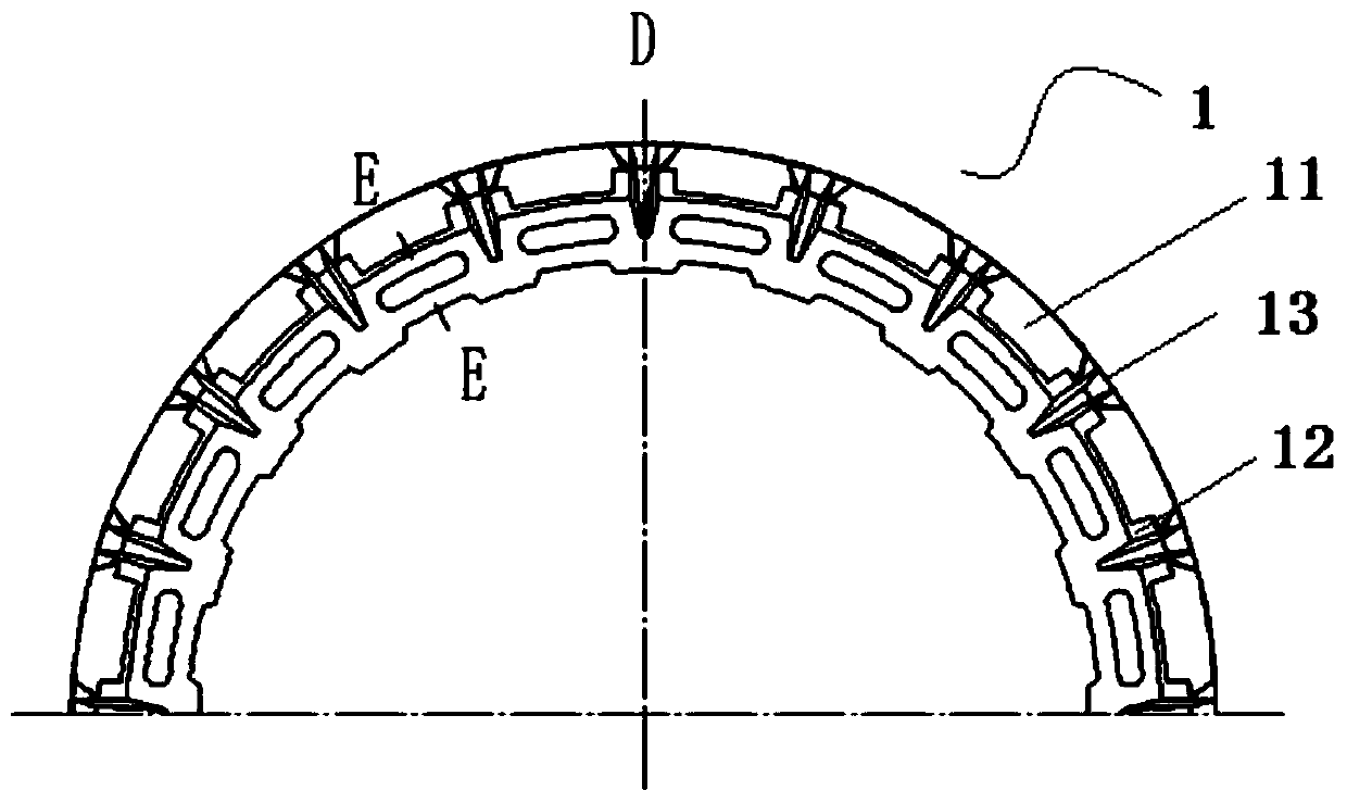 Engineering plastic bearing cage