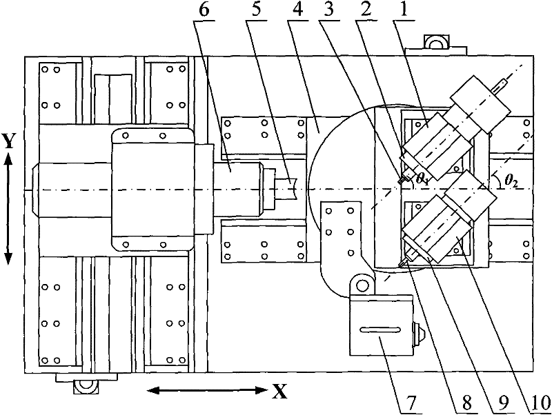 Small-caliber aspherical composite precise processing method