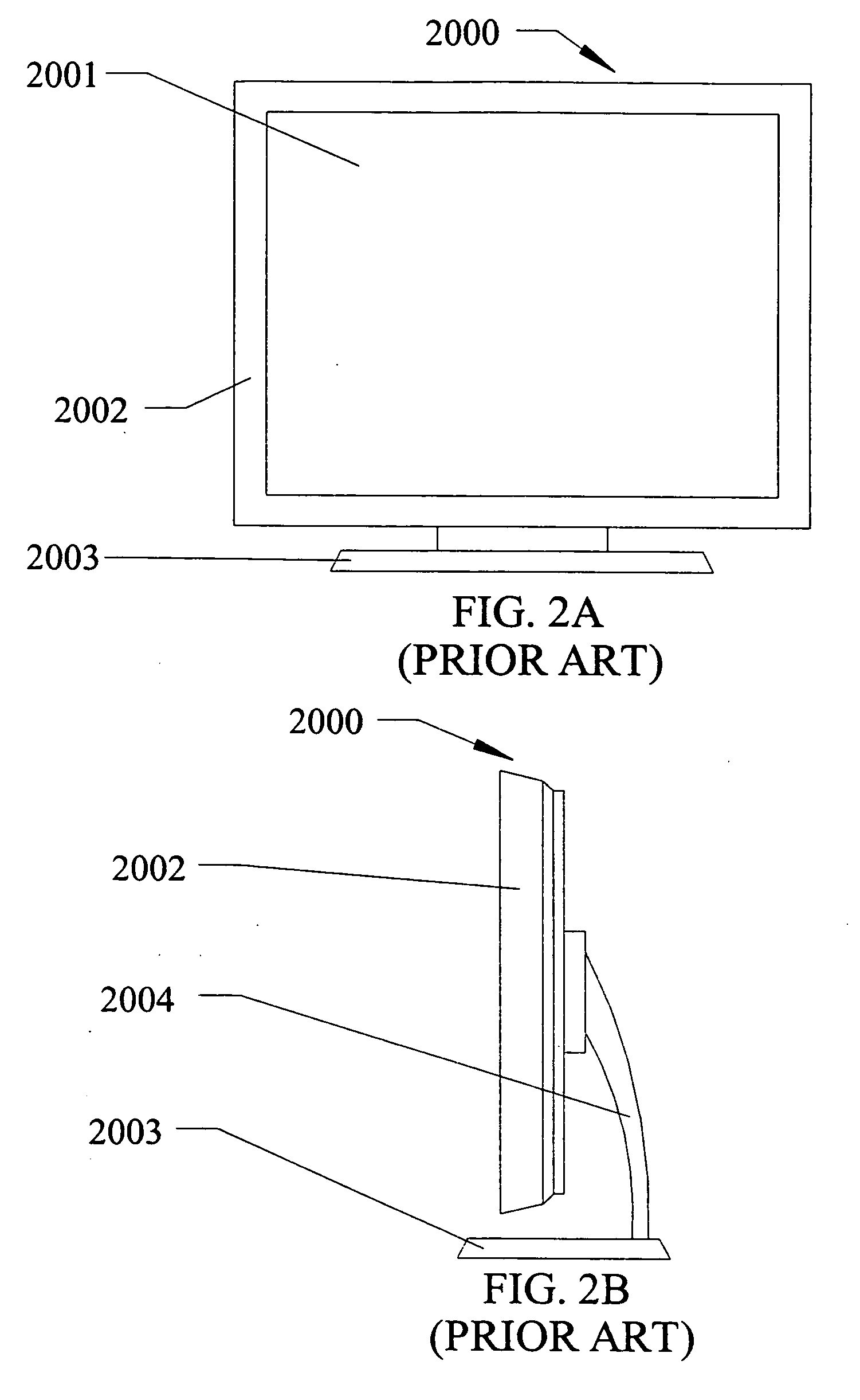 Flat panel display organizer and method