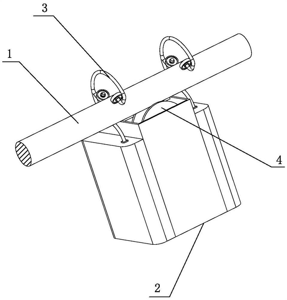 Portable curtain opening and closing mechanism