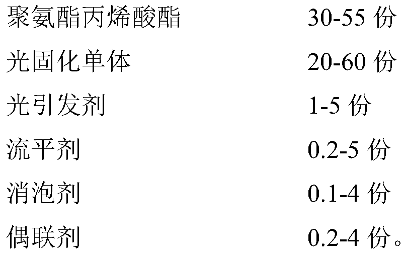 Visible light-cured adhesive and application thereof