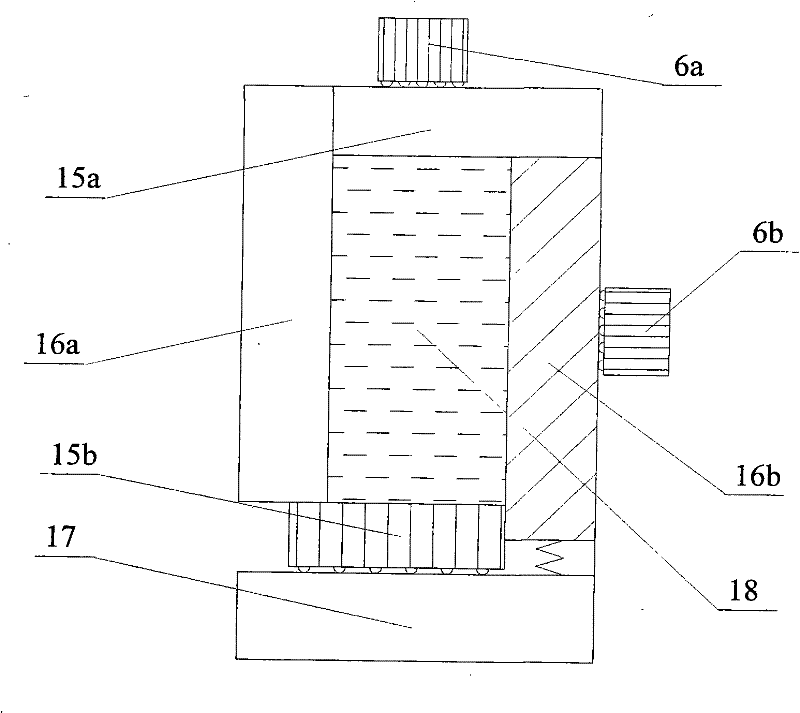 Self-balancing rock full end face true three-axial compression test apparatus