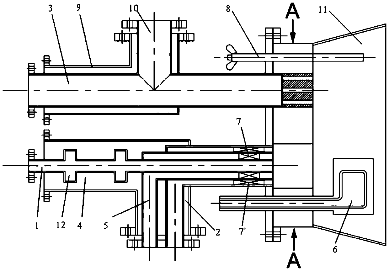 Hydrogen-vapor oxygen-rich flameless burner