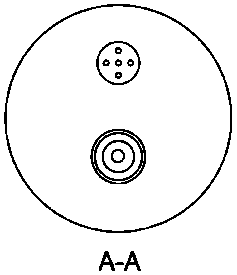 Hydrogen-vapor oxygen-rich flameless burner