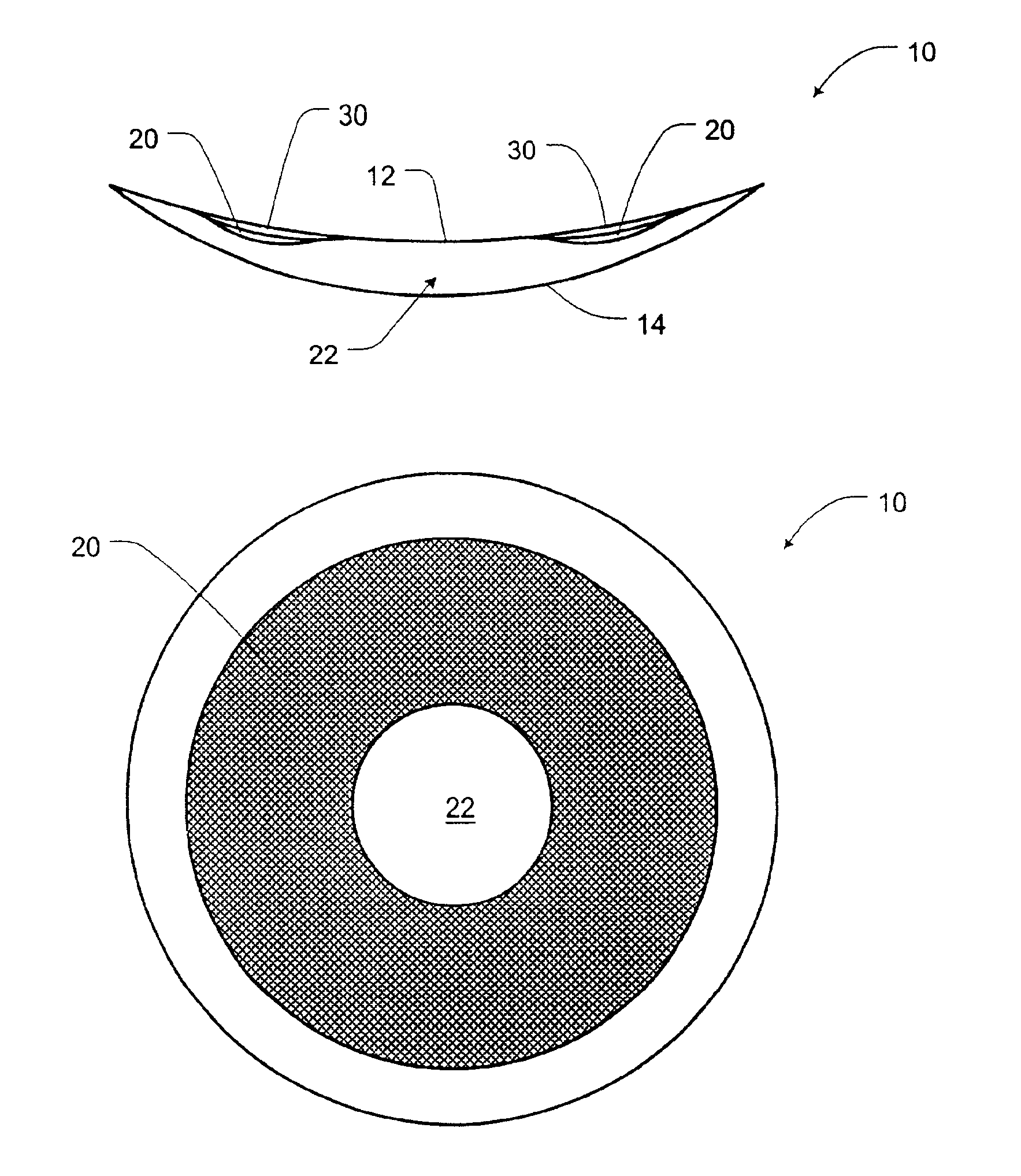 Contact lens with PVA cover layer