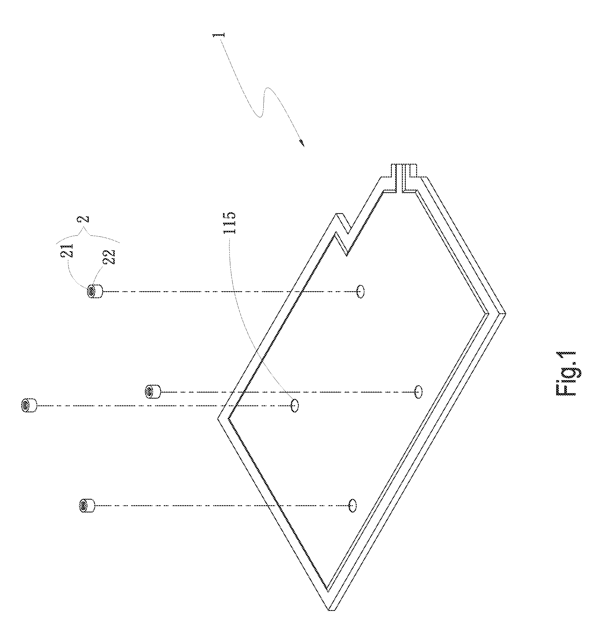 Heat dissipation device with mounting structure