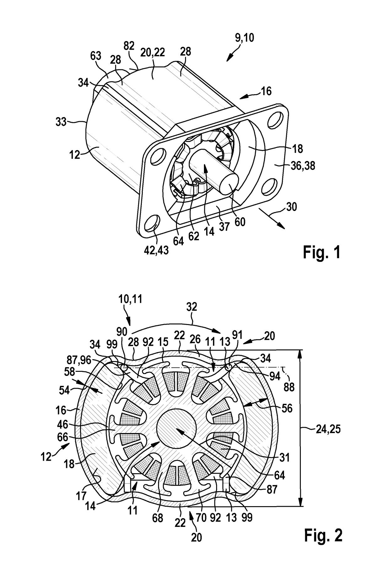 Magnet-retaining spring, electric machine containing such a magnet-retaining spring, and method for producing the electric machine