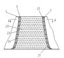 Device for reducing liquid oscillation in moon pool of oceanographic engineering structure