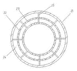 Device for reducing liquid oscillation in moon pool of oceanographic engineering structure