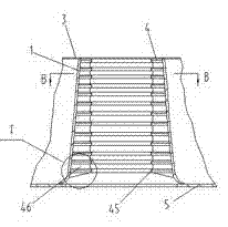 Device for reducing liquid oscillation in moon pool of oceanographic engineering structure