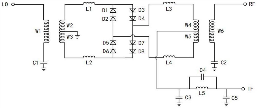 Double-balanced mixer chip with high isolation and high linearity