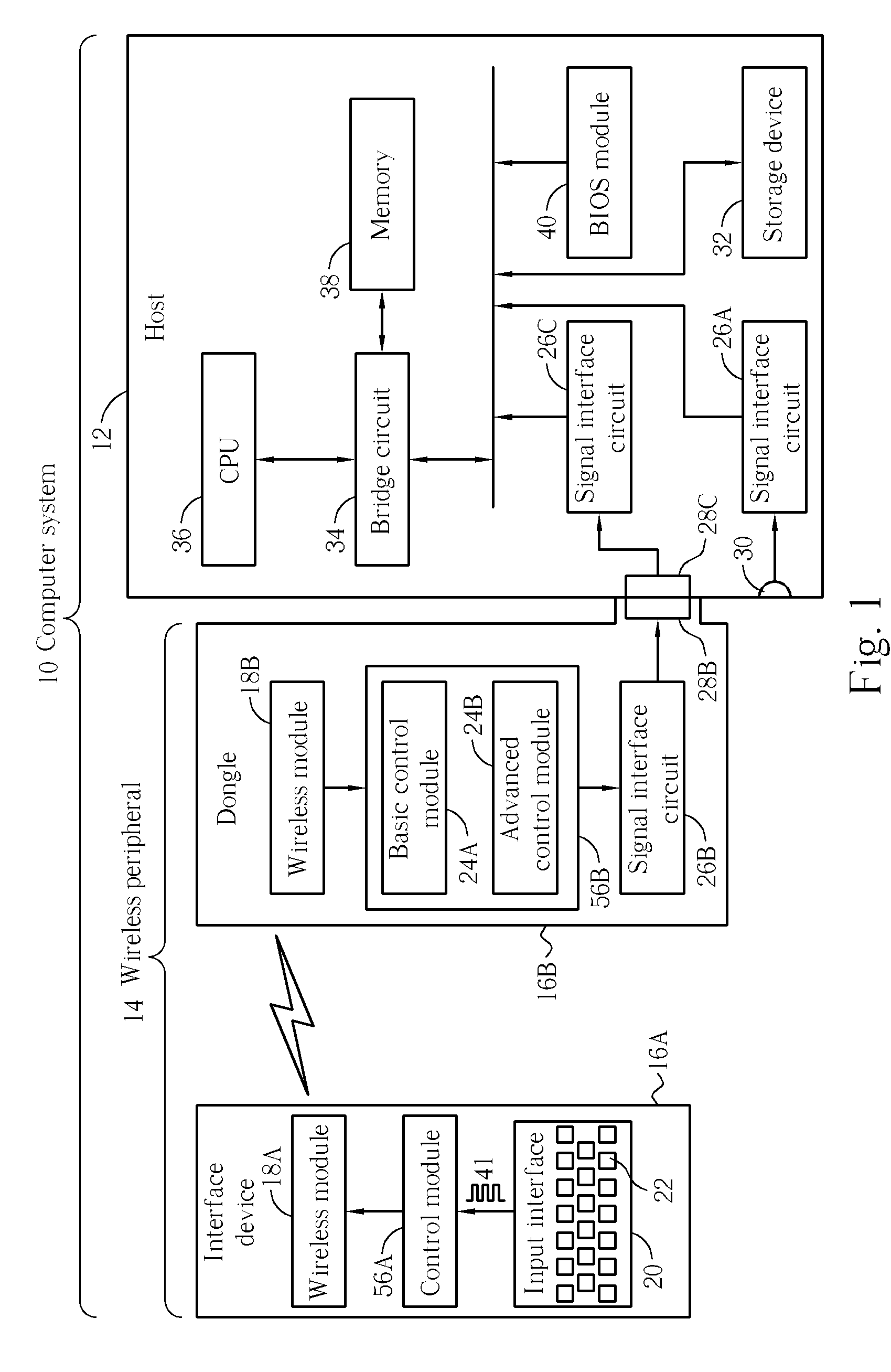 Wireless peripheral and related control method for supporting legacy keyboard inputting