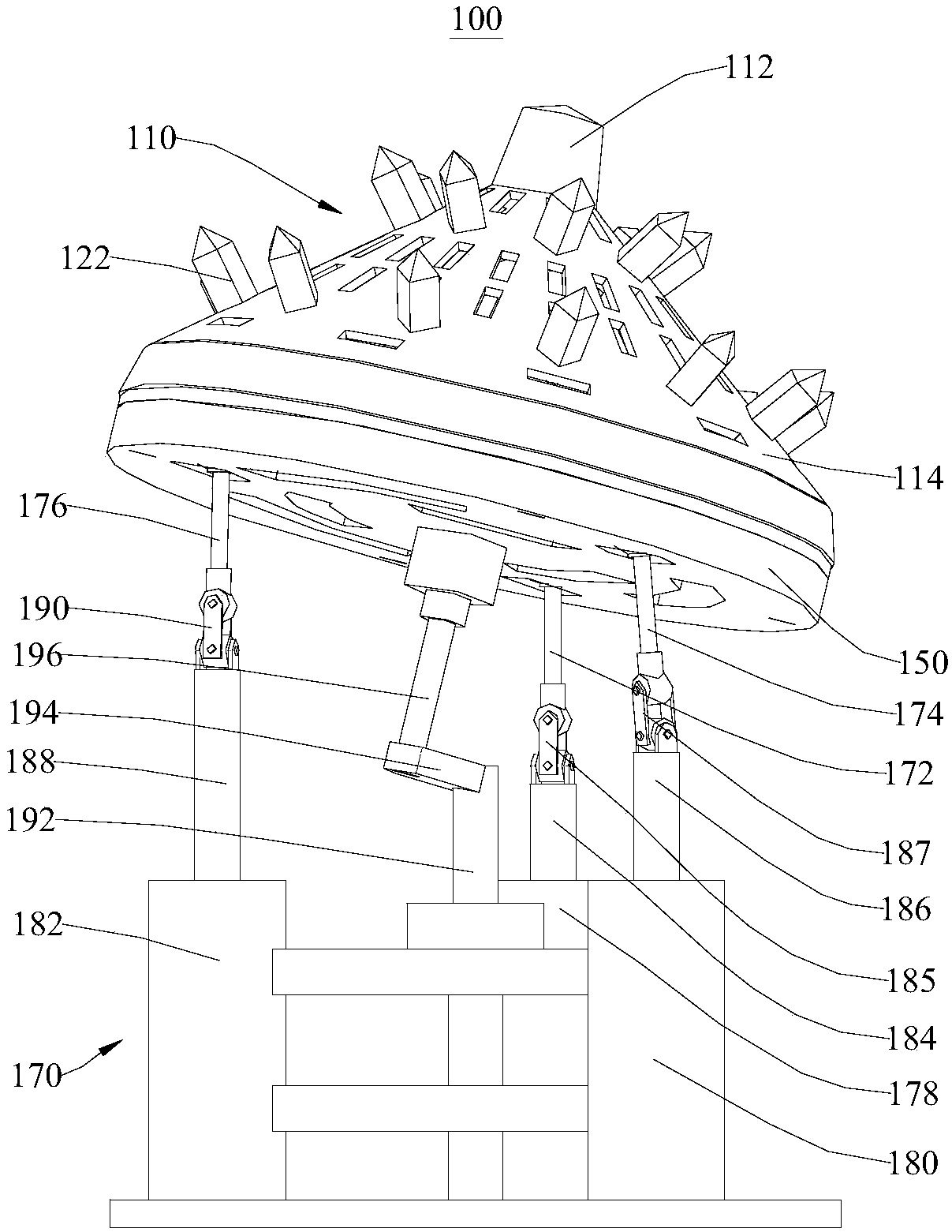 Unloading device, incinerator and sludge treatment method